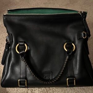 Dooney and Bourke Florentine Large Satchel in Black